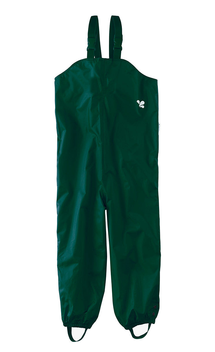 Kids Waterproof Originals Rain Bibs - Unlined, Suspender | Muddy Puddles #color_green