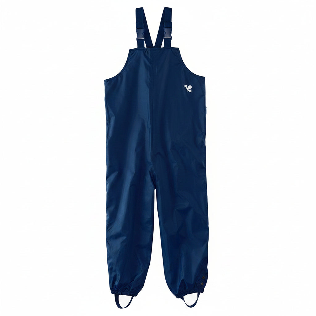 Kids Waterproof Originals Rain Bibs - Unlined, Suspender | Muddy Puddles #color_navy