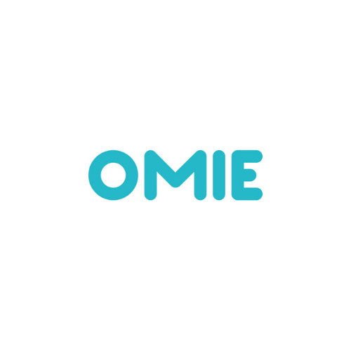 Omie logo on a white background