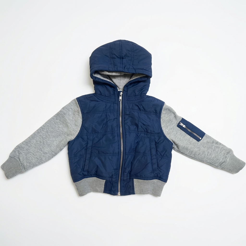 ODSS (Re)PLAY - Tucker Tate Puffer Jacket. Size 1-2Y blue grey