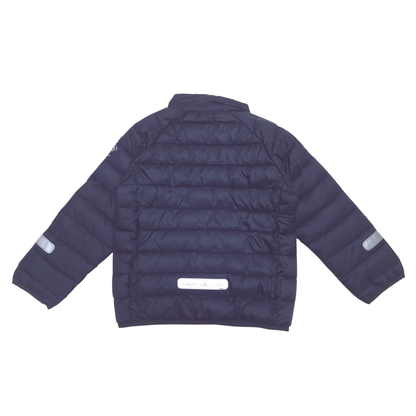 navy Puffer jacket back