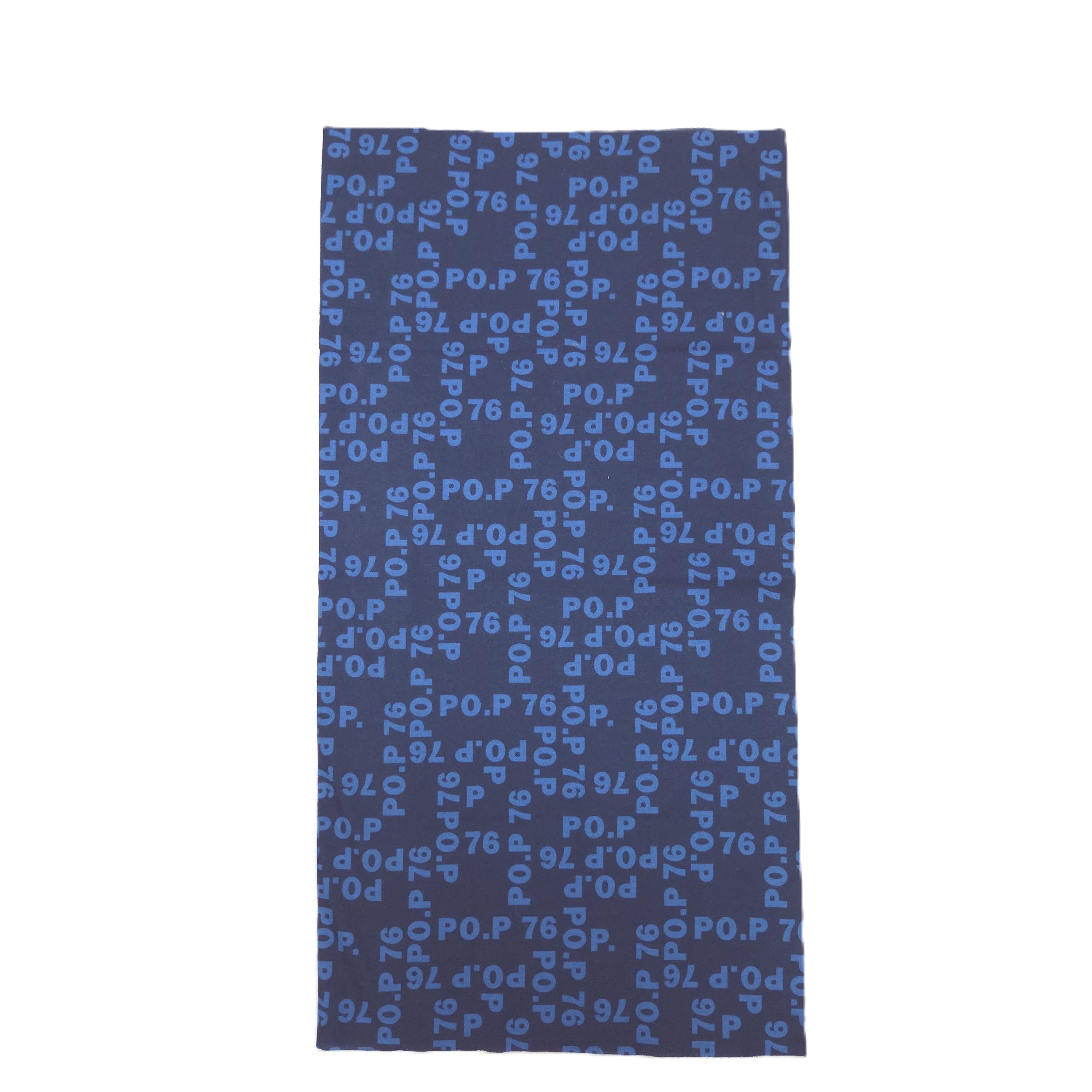 neck gaiter with blue print PO.P76