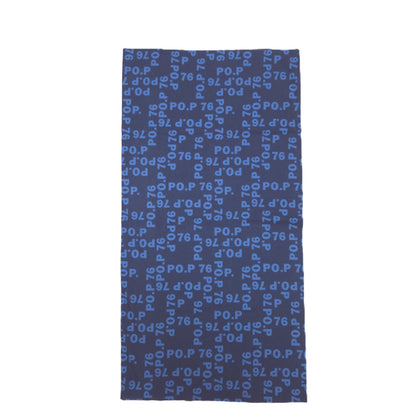 neck gaiter with blue print PO.P76