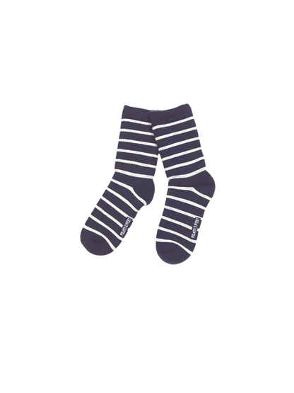 ODSS (Re)PLAY 126206 - Polarn O. Pyret Wool Terry Socks. Size 6-10Y navy stripe