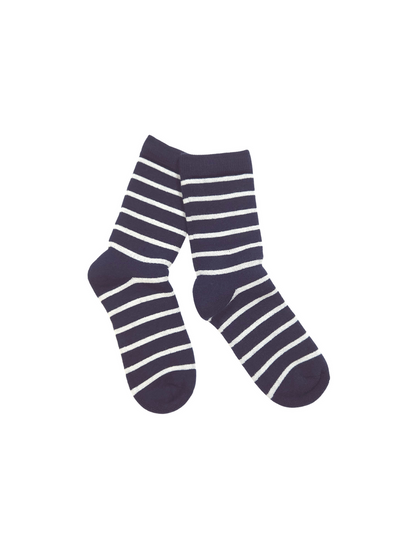 ODSS (Re)PLAY 126206 - Polarn O. Pyret Wool Terry Socks. Size 6-10Y avy stripe