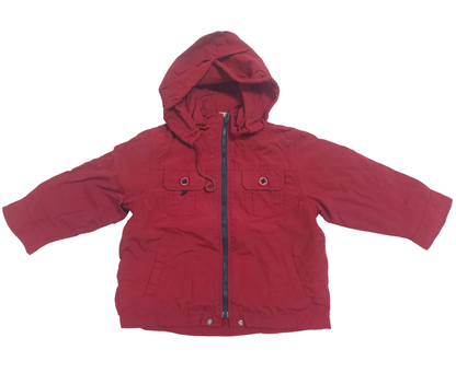 ODSS (Re)PLAY - Hushush Shell Jacket 2in1. Size 9-12M red front