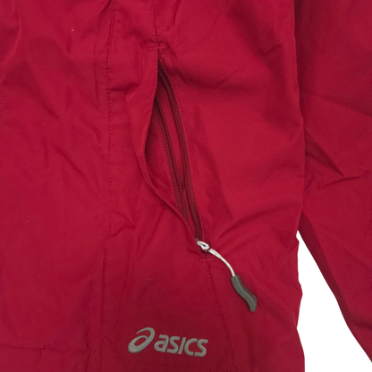 Red shell jacket zipper packet 2