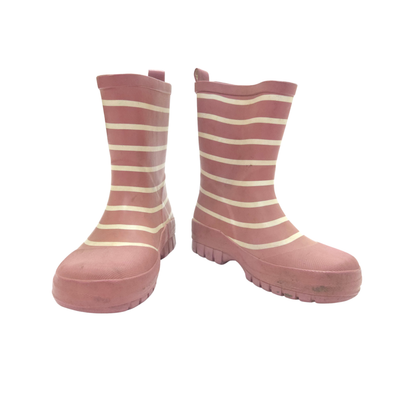ODSS (Re)PLAY - Polarn O. Pyret Rain Boots. Size 11US/28EU pink stripe