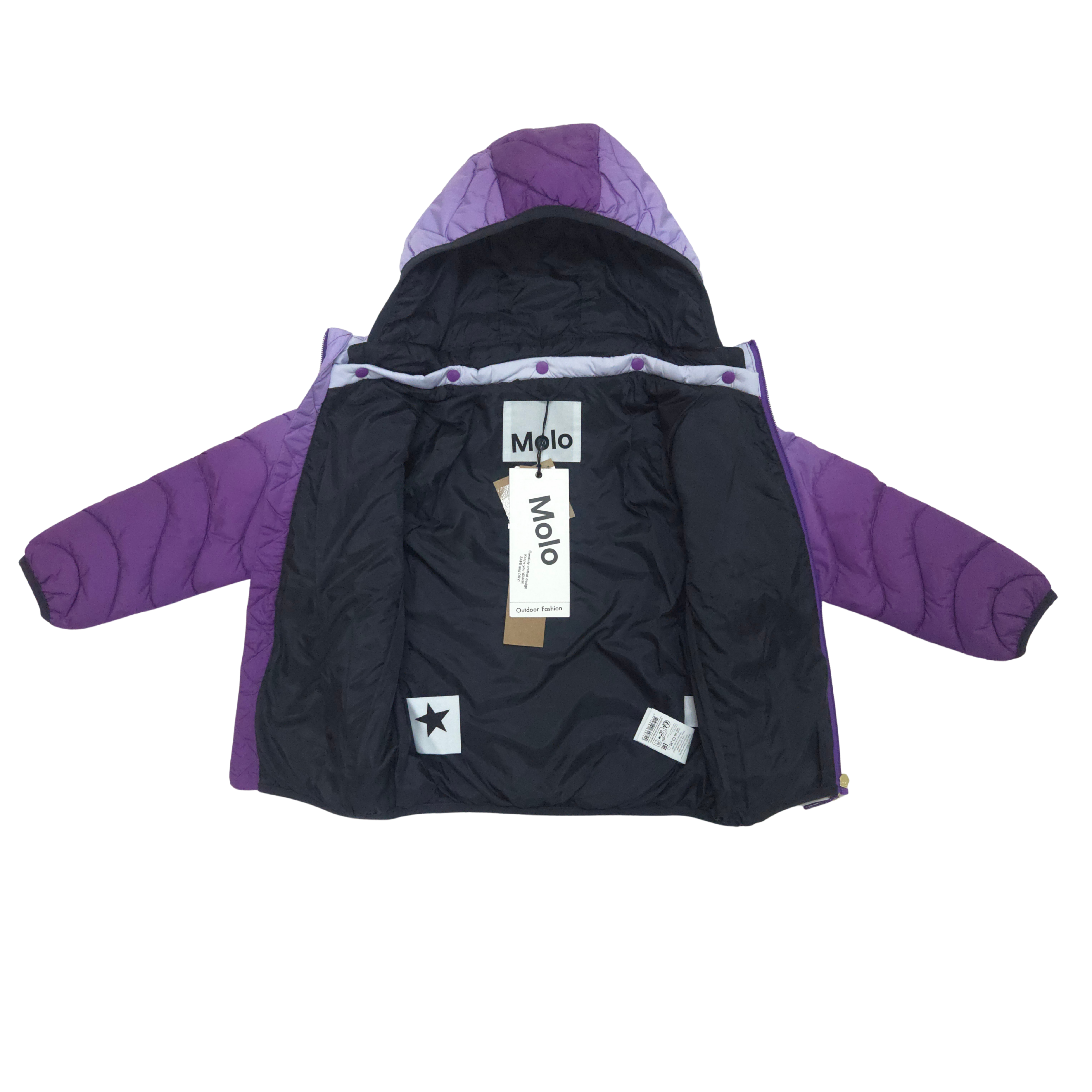 ODSS (Re)PLAY - Molo Puffer jacket. Size 4-5Y open