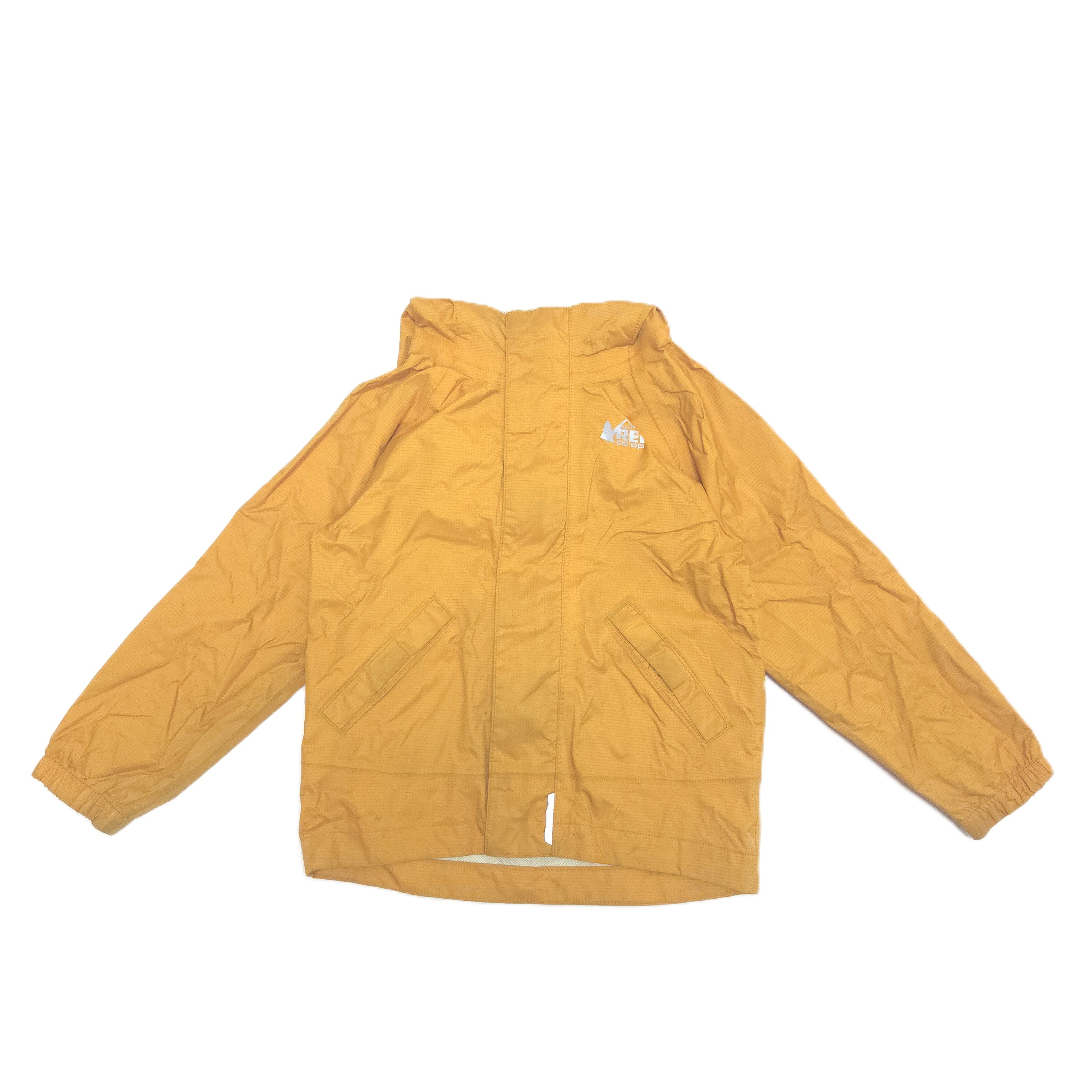 Yellow rain jacket front