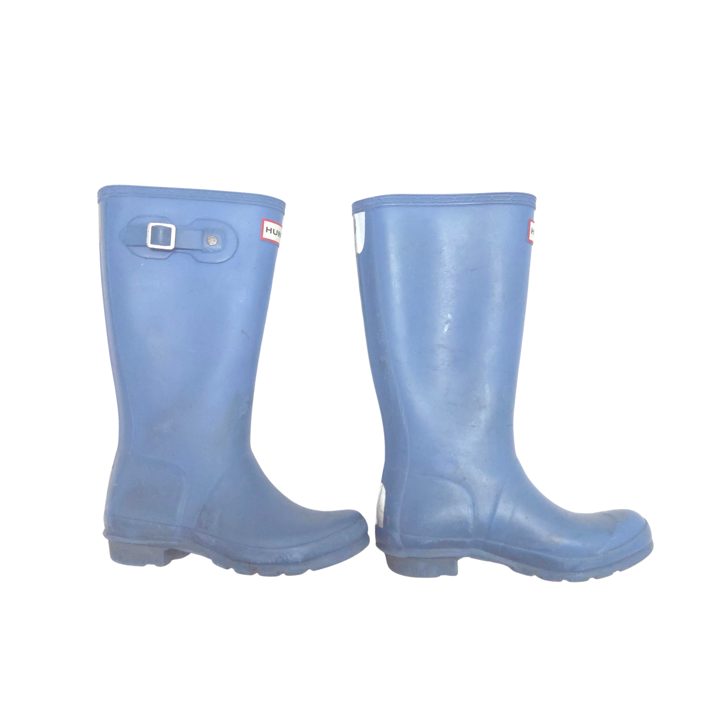blue rain boots side
