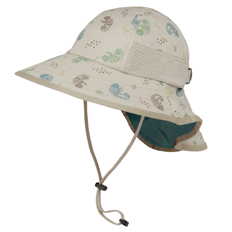 Kids' UPF 50+ Play Hat | Sunday Afternoons | #color_cream-chameleons