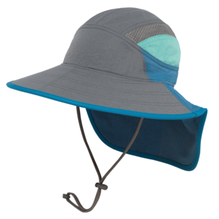 Kids' UPF 50+ Ultra Adventure Hat | Sunday Afternoons | #color_cinder-blue-mountain