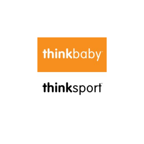 Thinkbaby and ThinkSport on a white background