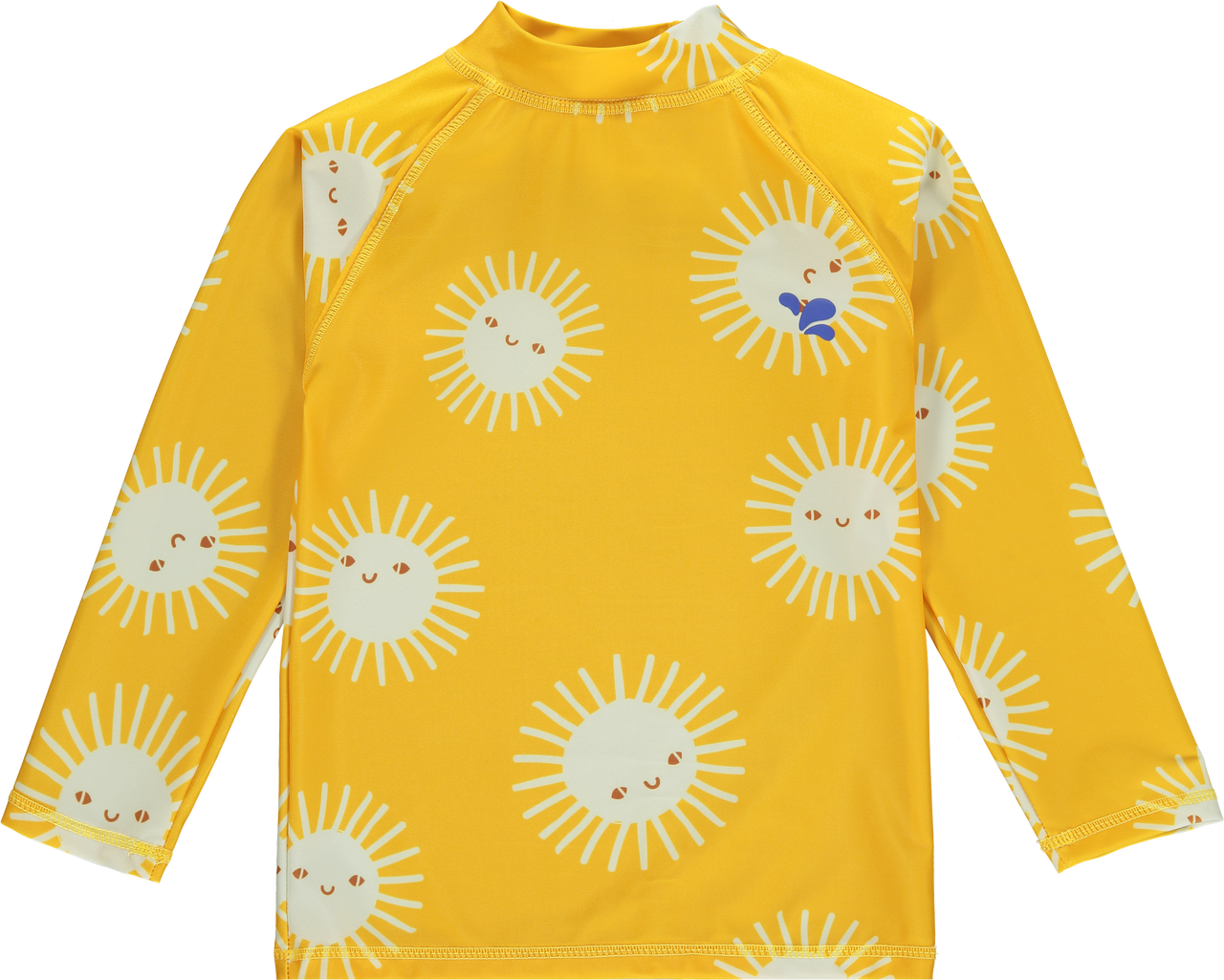 Kids UV Protective Rash Guard Top - 50+, Sunshirt | Muddy Puddles #color_yellow-sun