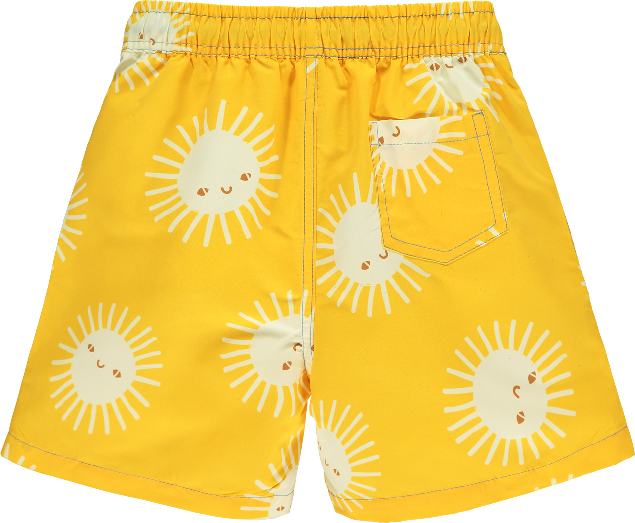 Kids UV Protective Swim Trunks - 50+, Sun Shorts | Muddy Puddles #color_yellow-sun