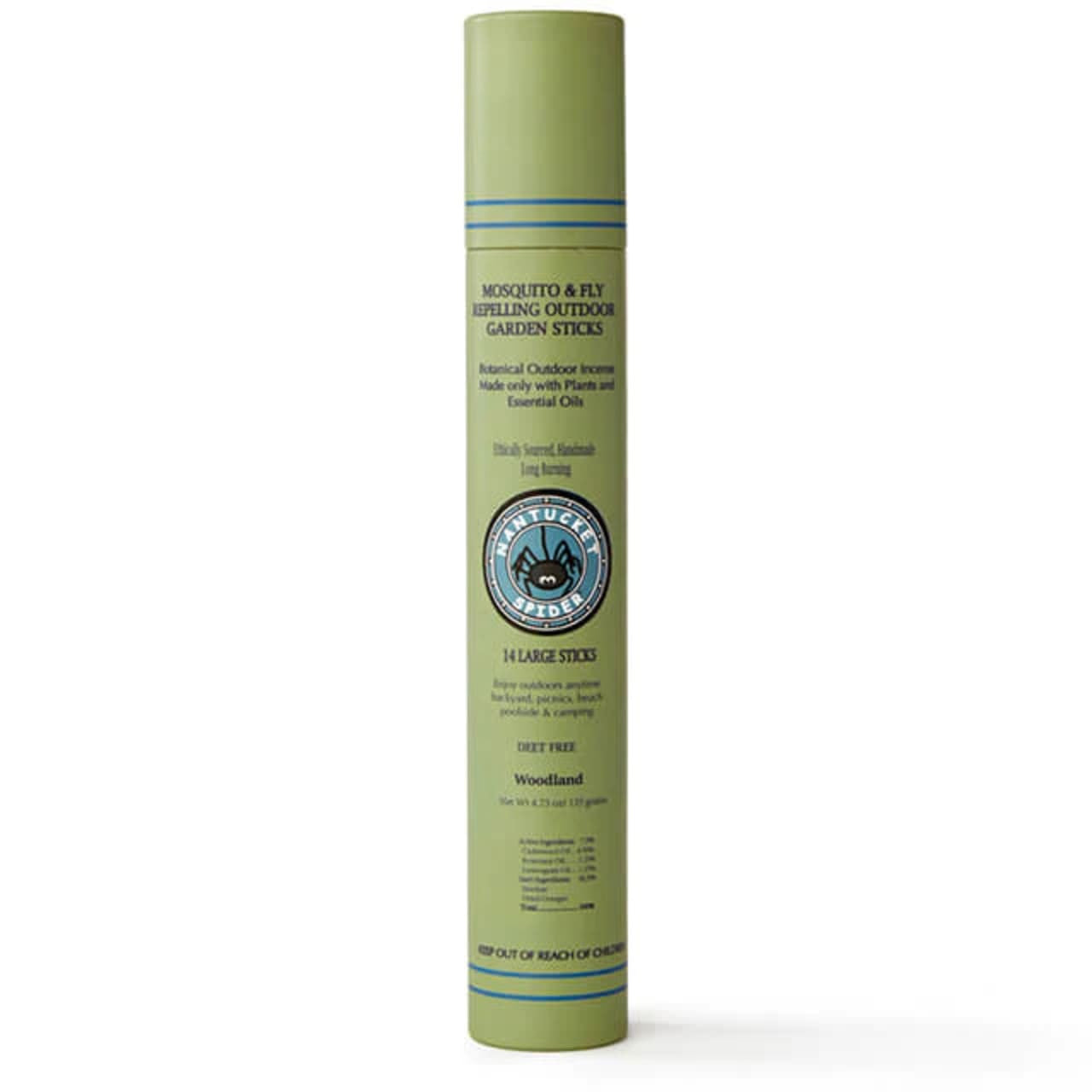 Natural Repelling Mosquito & Fly Outdoor Garden Incense Sticks - Gentle yet Effective, Safe | Nantucket Spider #color_woodland