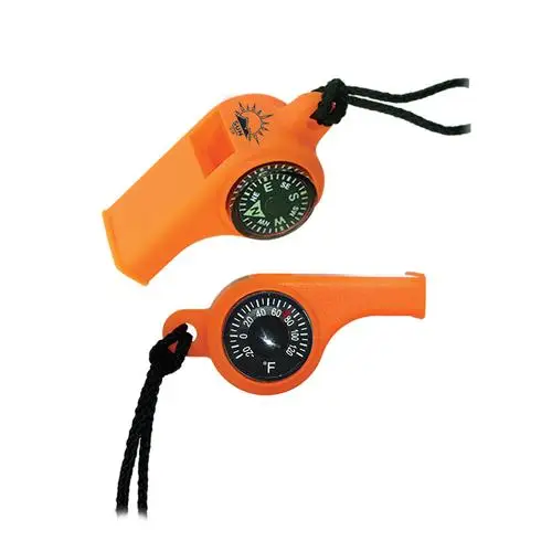 Triple Whistle-Whistle, Compass, Thermometer