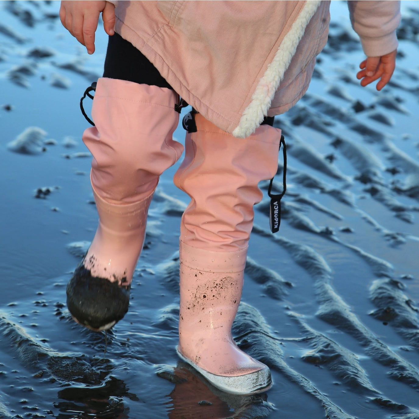 Kids Rain Boots with Above Knee Waders - Waterproof | KidORCA 