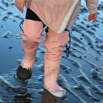 Kids Rain Boots with Above Knee Waders - Waterproof | KidORCA 