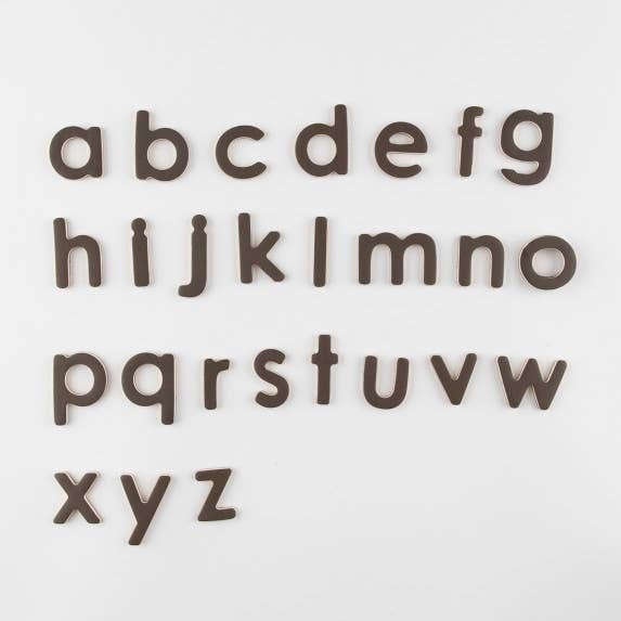 Kids Magnetic Lowercase Alphabet Set – Oioiooi – 26 Letters in a Cotton Pouch