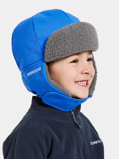 Kids Biggles Classic Trapper Style Winter Hat – Waterproof, Fleece Lined | Didriksons 