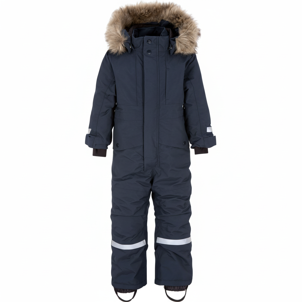Kids Waterproof Bjarven Winter Snowsuit | Didriksons #color_navy