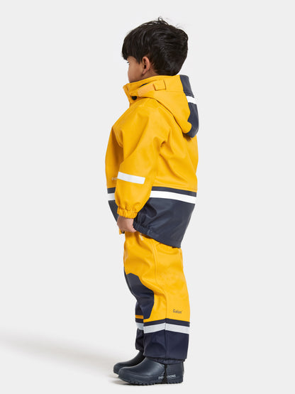 Kids Boardman Fleece Lined Rain Set – Waterproof, Fleece Lined, PU | Didriksons 