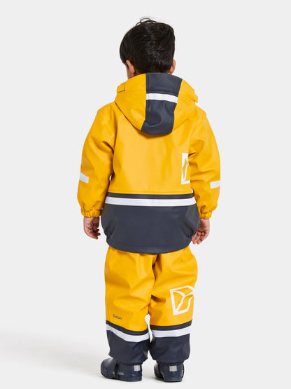 Kids Boardman Fleece Lined Rain Set – Waterproof, Fleece Lined, PU | Didriksons 