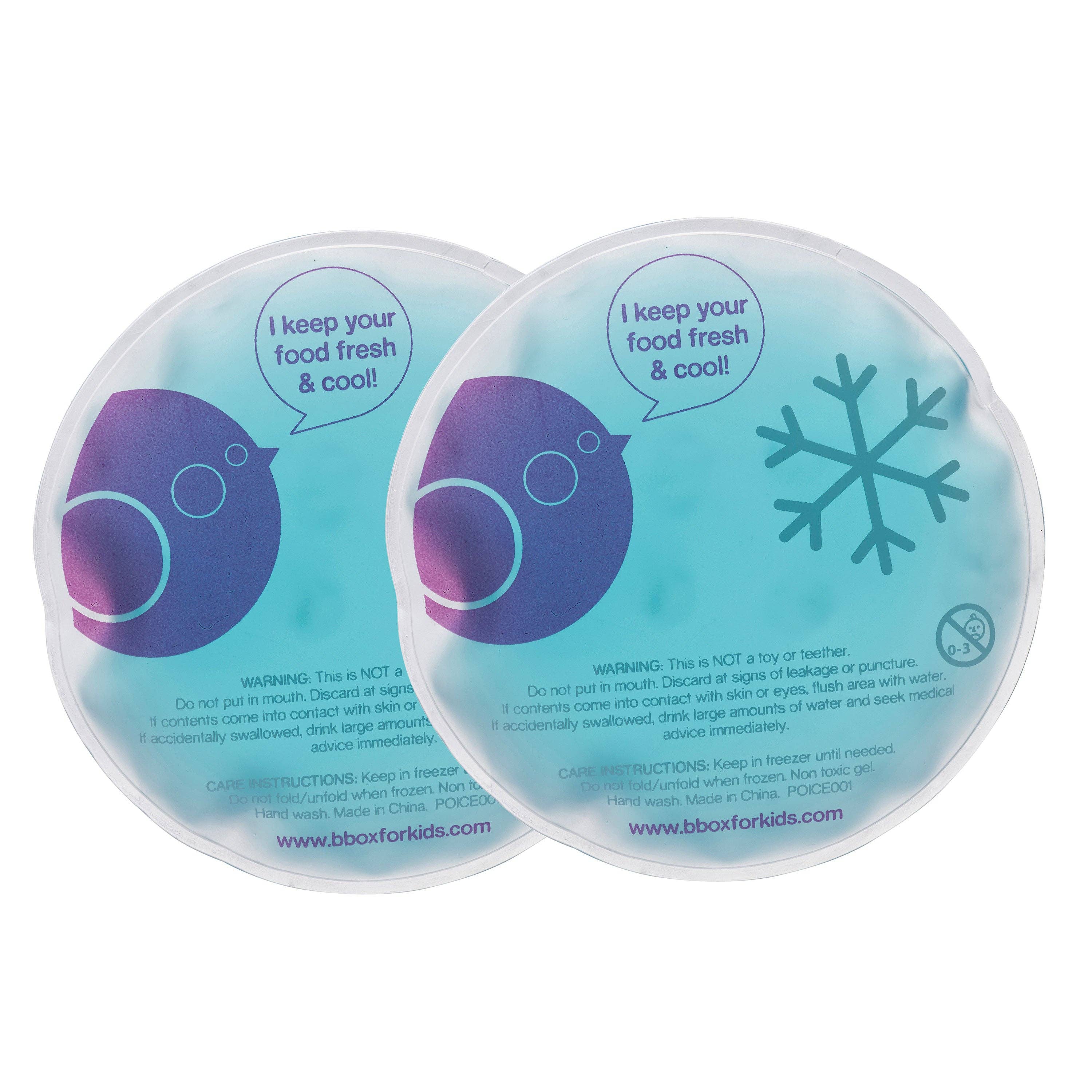 Reusable Gel Ice Pack Twin Pack – b.box Lunch Box Cooler Inserts – BPA-Free