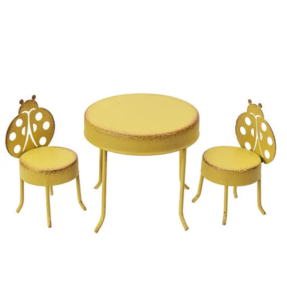 Fairy Garden Metal Table & Chair Set