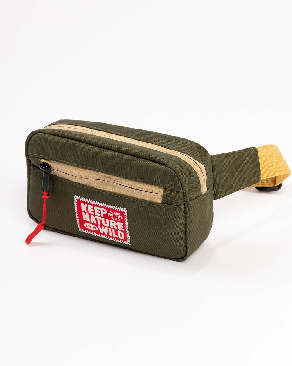 Keep Nature Wild Kids Fanny Pack #color_olive-khaki