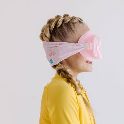 Youth Swim Mask – Splash Place Cherry Charms – Pink Frame & Clear Anti-Fog Lenses