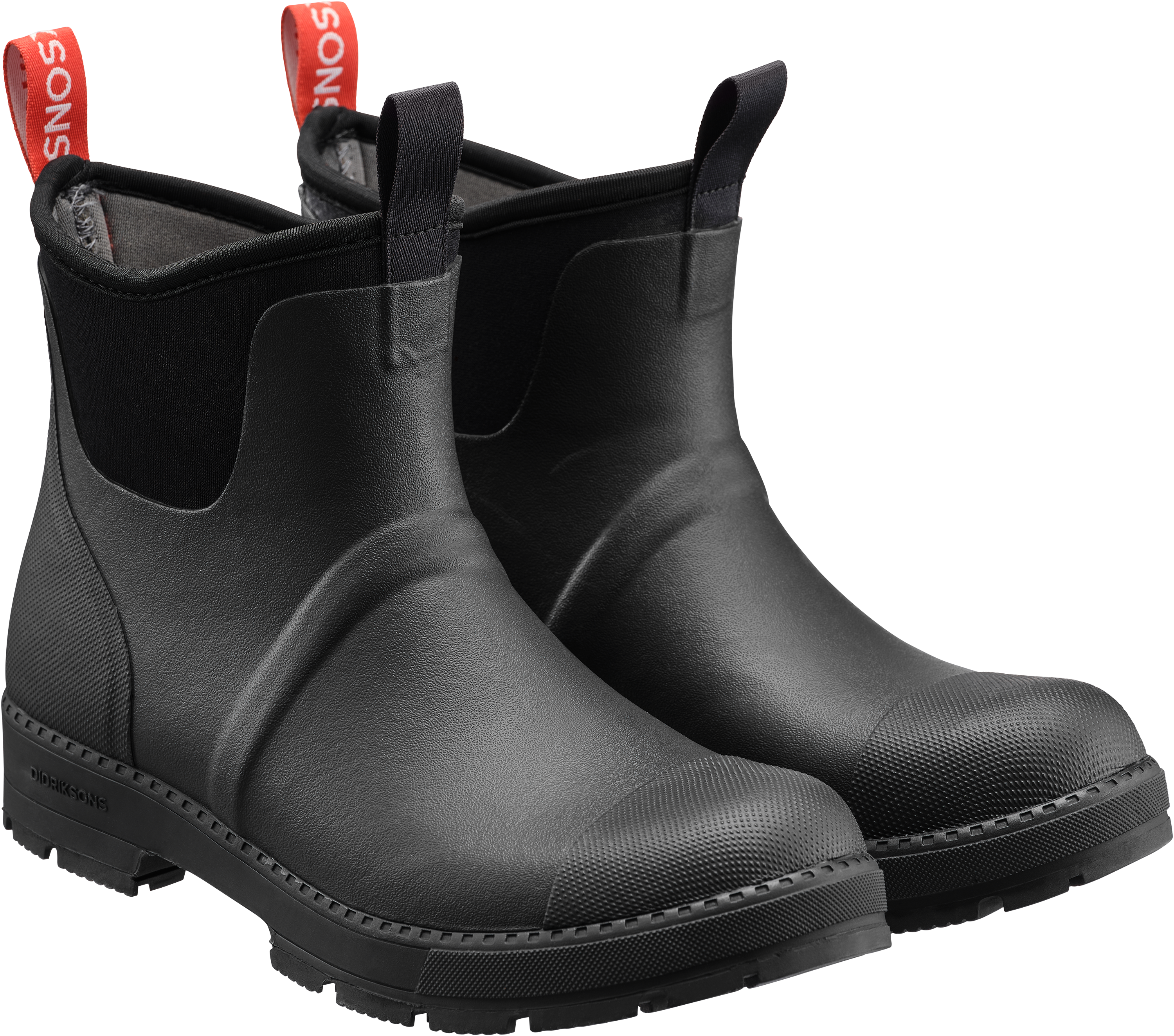 Women’s Waterproof Rubber Rain Boots – Didriksons Grinda – Natural Rubber | #color_black