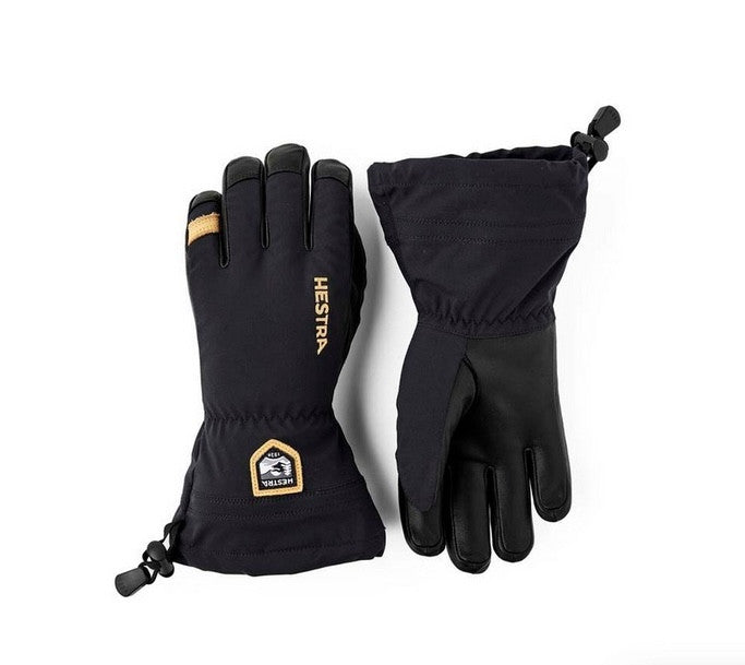 kids-leather-heli-mistral-jr-5-finger-glove-hestra | #color_black