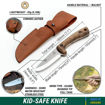 Kid-Safe Knife For Outdoor Activities