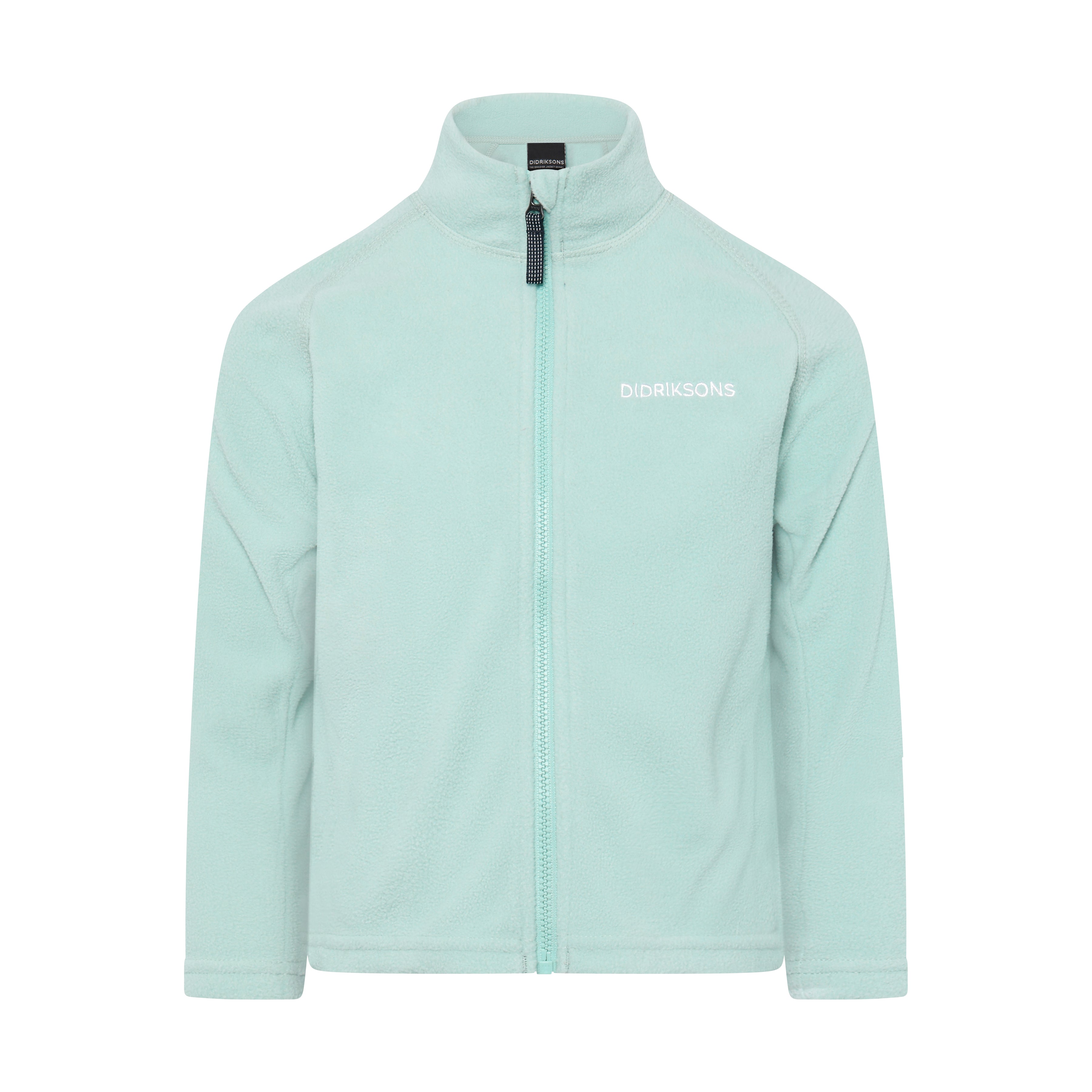 Kids Monte Mid Layer Fleece Jacket – Full Zip | Didriksons #color_ocean-mist