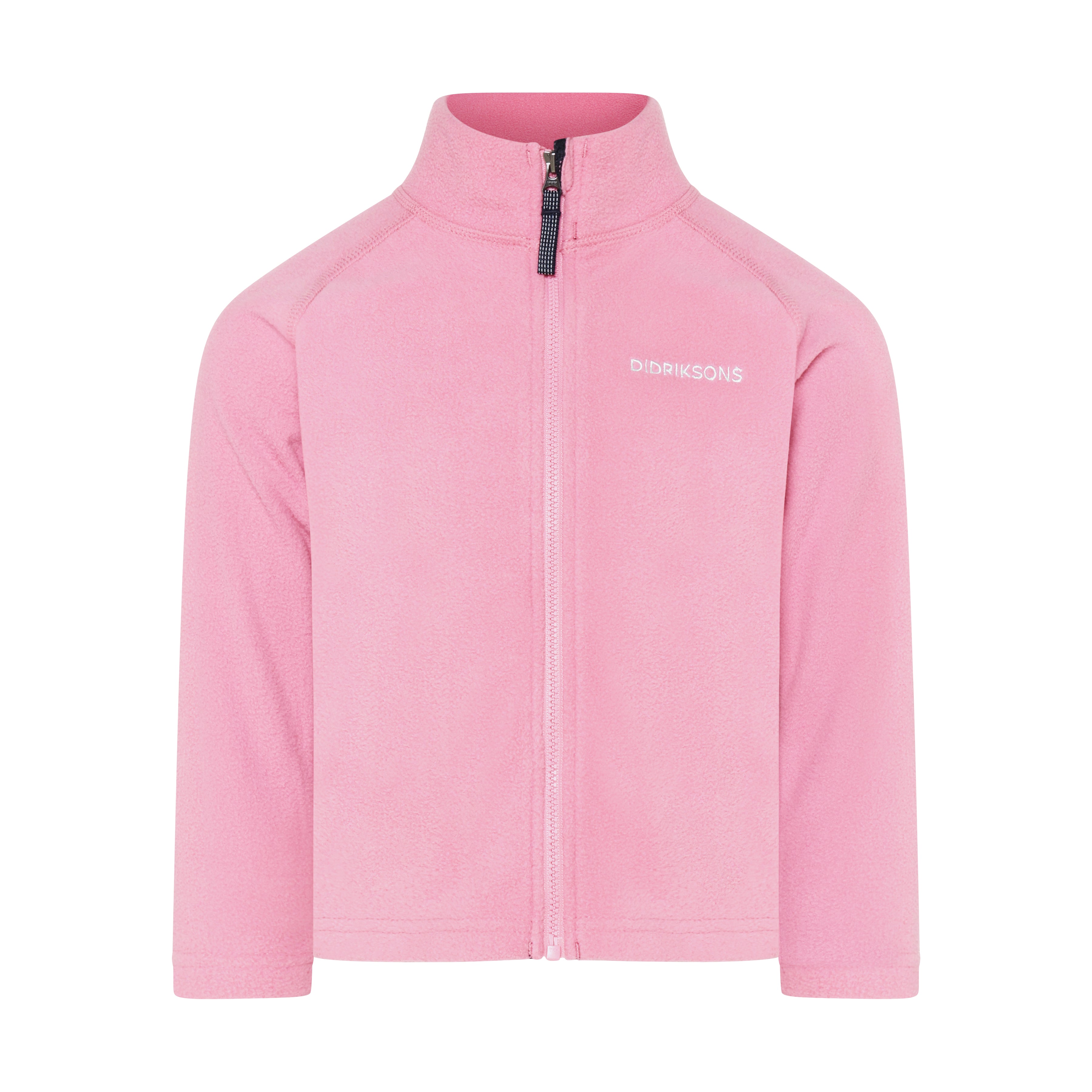 Kids Monte Mid Layer Fleece Jacket – Full Zip | Didriksons #color_light-heather-pink