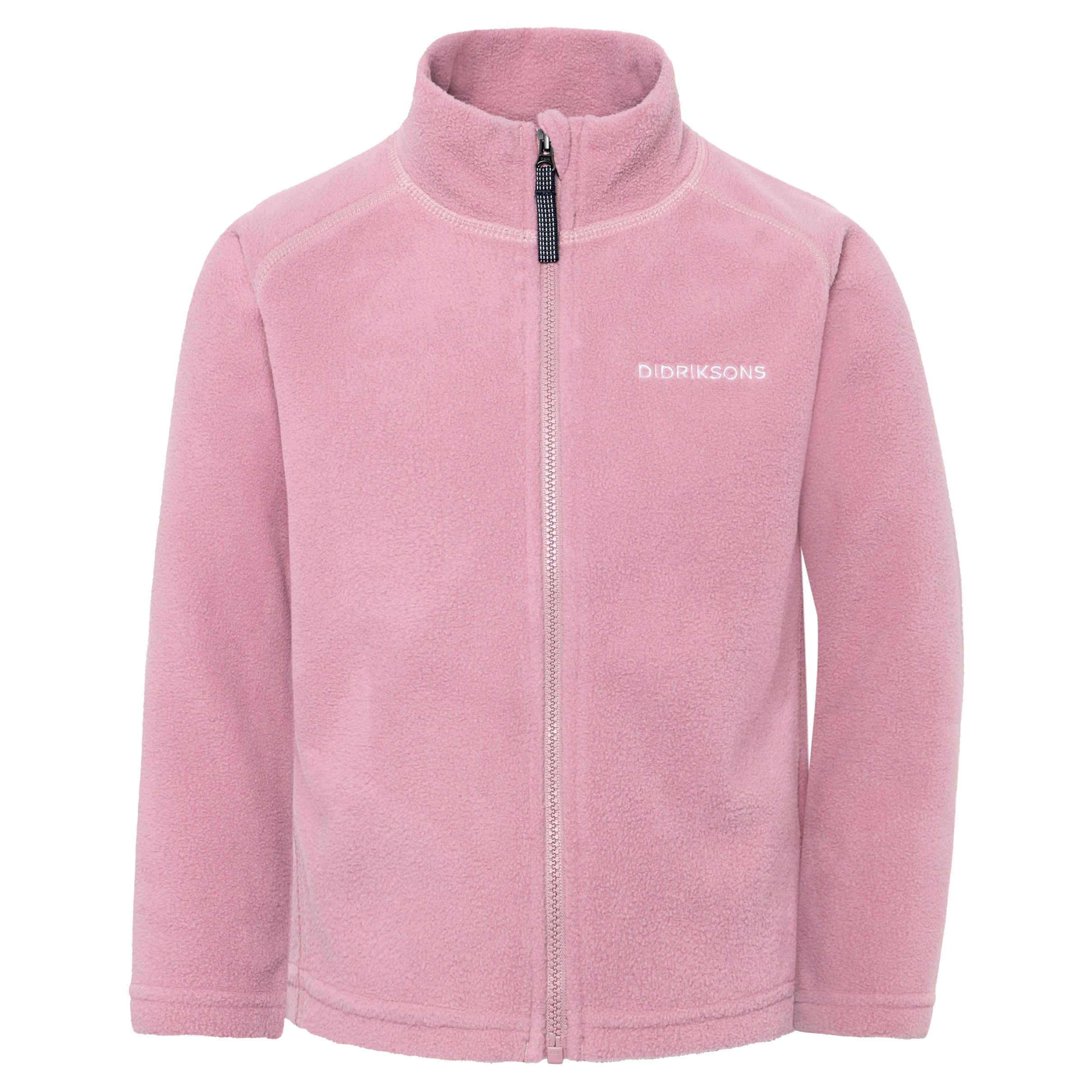 Kids Monte Mid Layer Fleece Jacket – Full Zip | Didriksons #color_oyster-pink