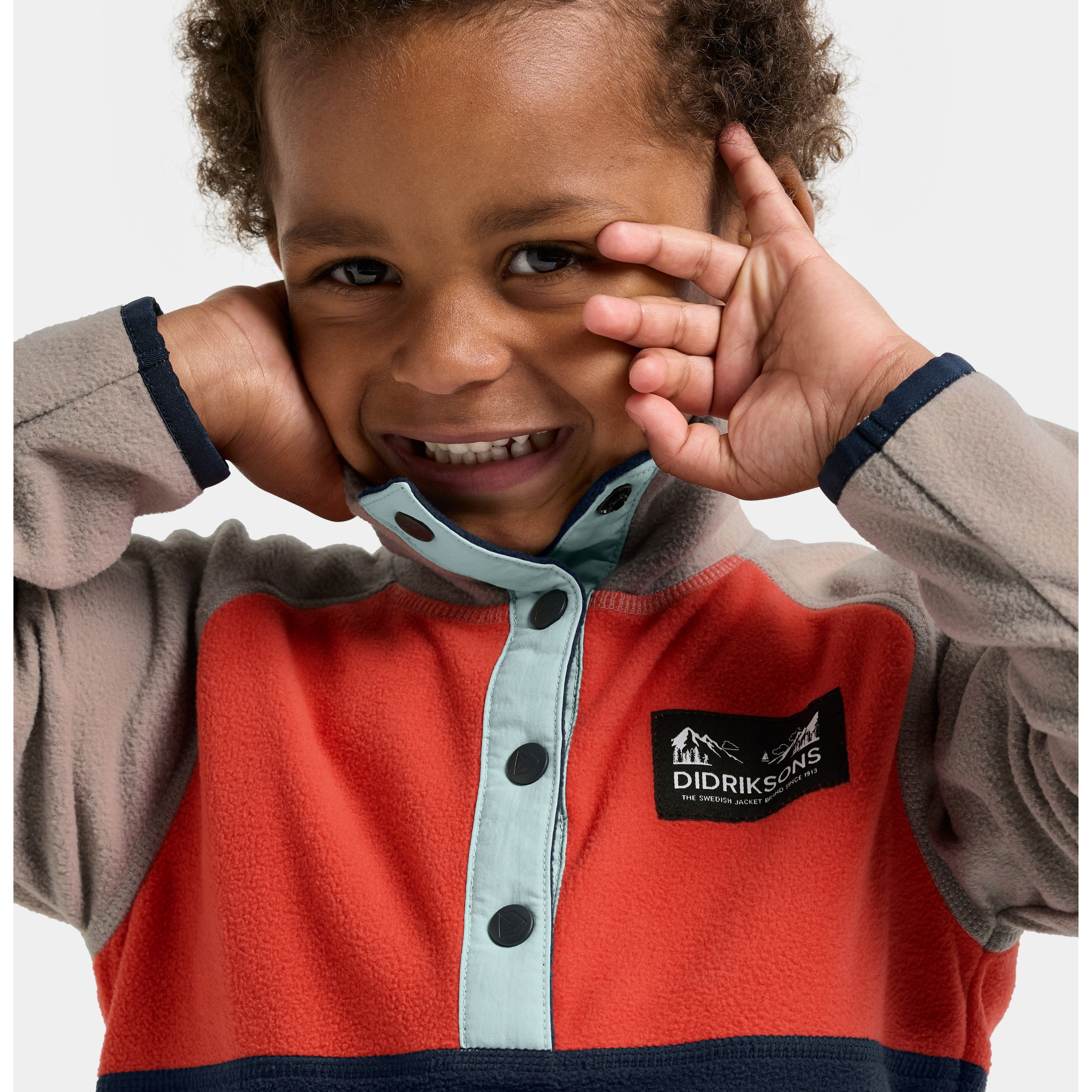 Kids Monte Half Button Fleece Jacket | Didriksons | 