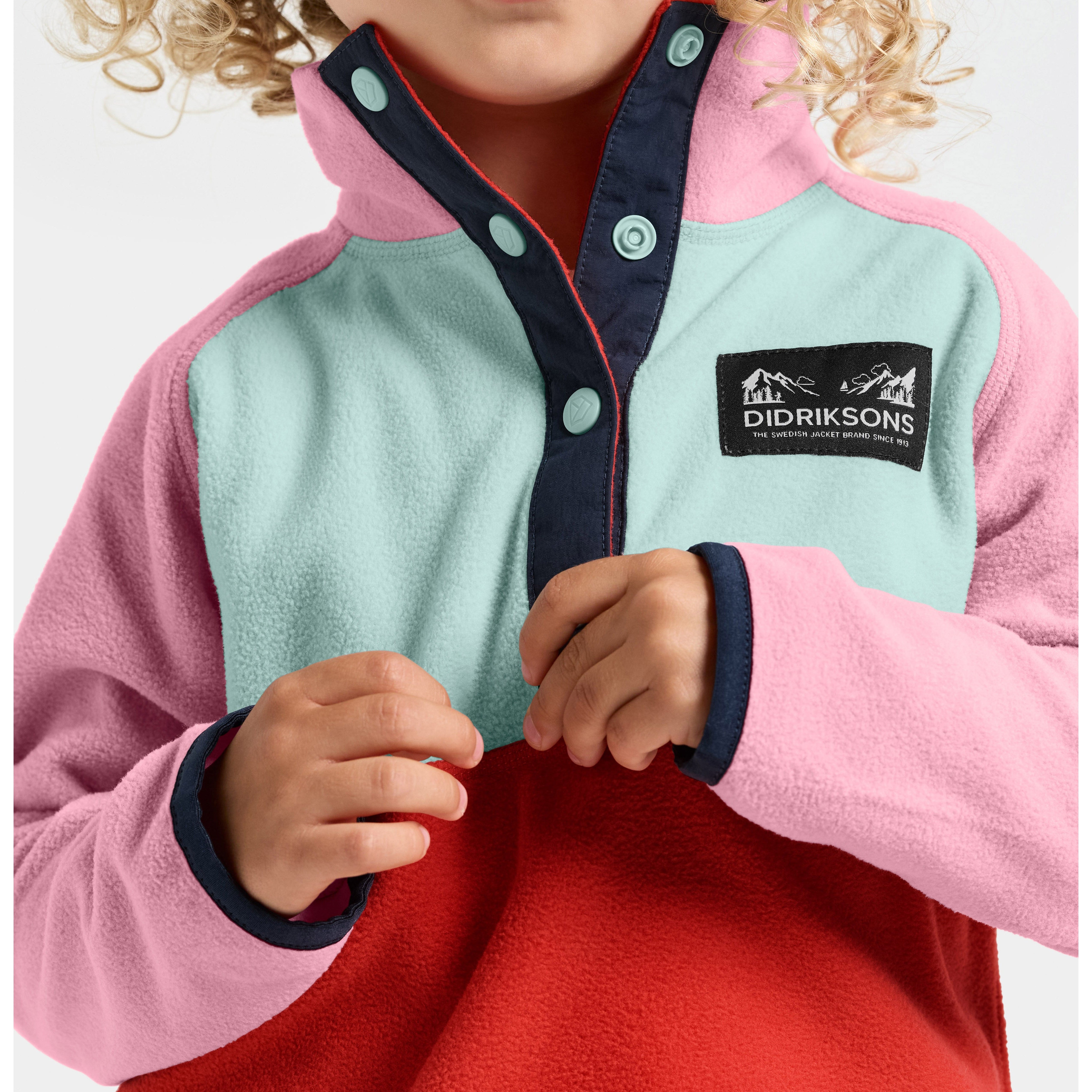 Kids Monte Half Button Fleece Jacket | Didriksons | 