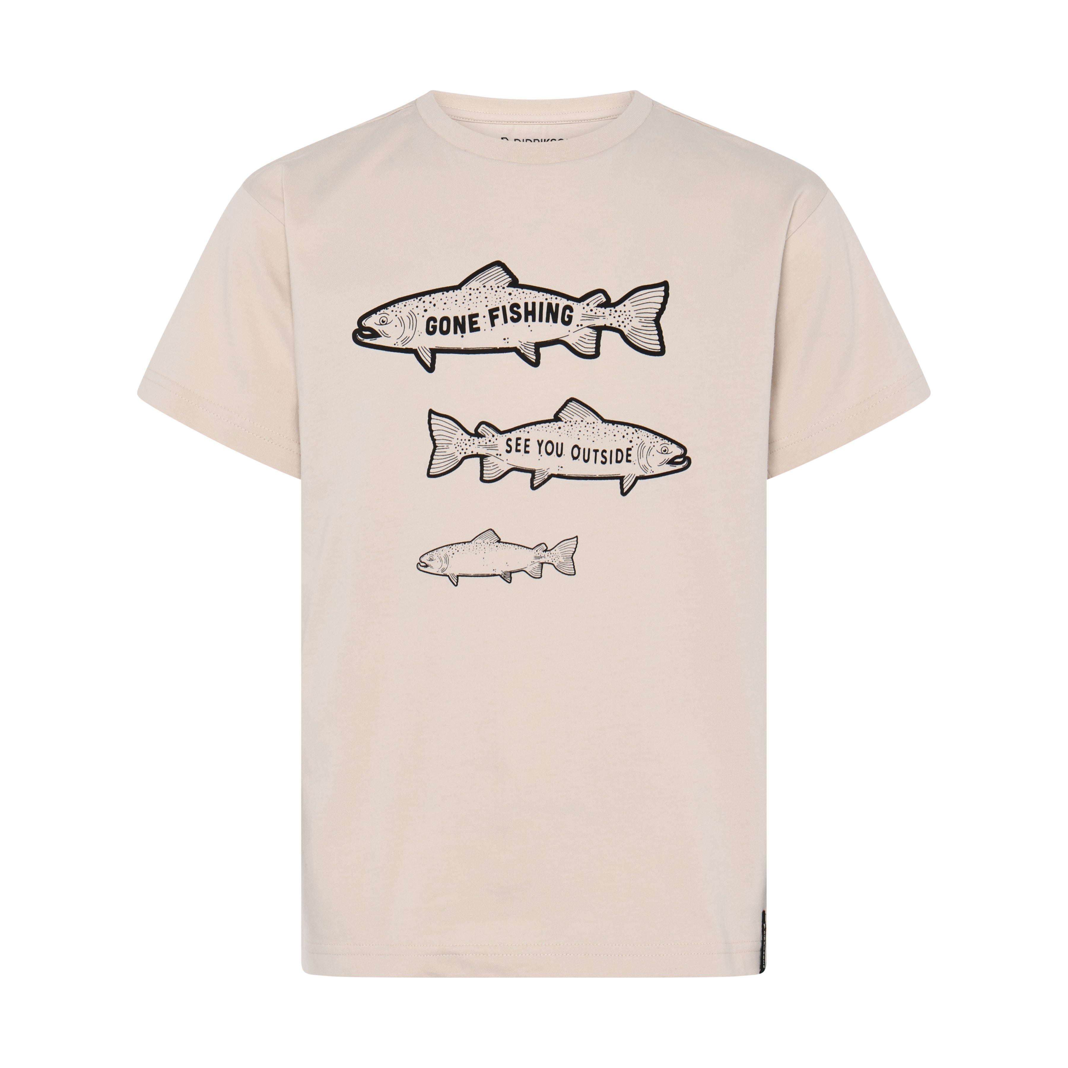Youth Mynta Gone Fishing T-Shirt | Didriksons | #color_sand-beige