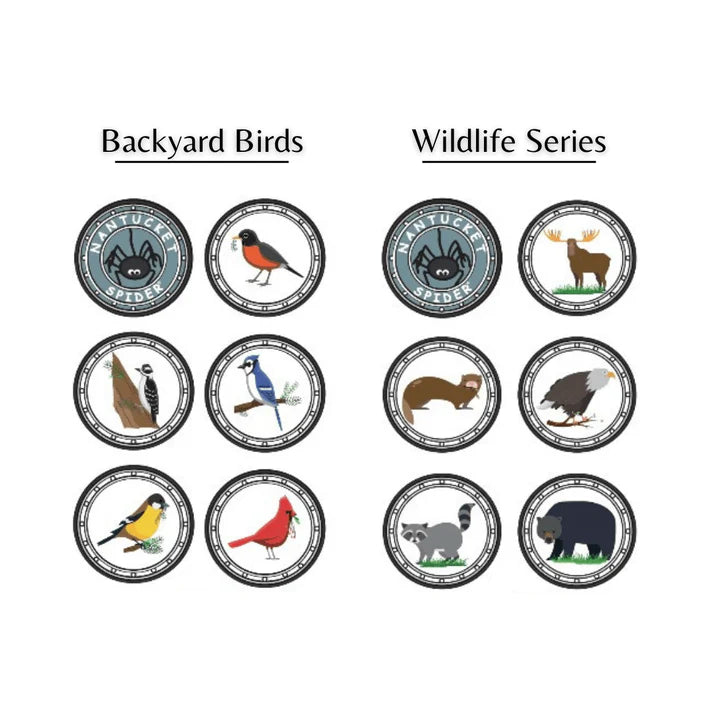 Mosquito Repelling Stickers, Made with Essentials Oils | Nantucket Spider | 