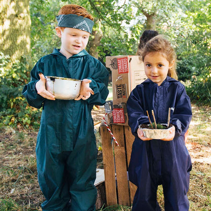 Kids Waterproof Rain Suit Originals All-in-One - Unlined Puddle Suit, Zip and Storm Flap | Muddy Puddles 