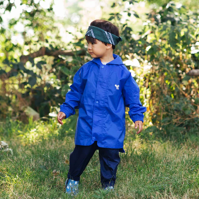 Kids Waterproof Originals Rain Jacket - Unlined, Zip and Storm Flap | Muddy Puddles 