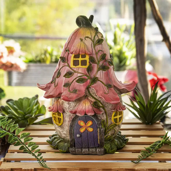 Fairy Petal Cottage w/LED Light