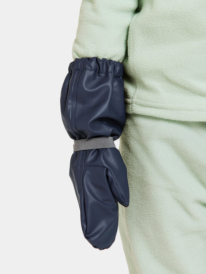 Kids Long Cuff Fleece Lined Rain Mittens – Waterproof, PU | Didriksons 