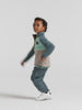 Kids Monte Half Button Fleece Jacket | Didriksons | #color_ocean-mint