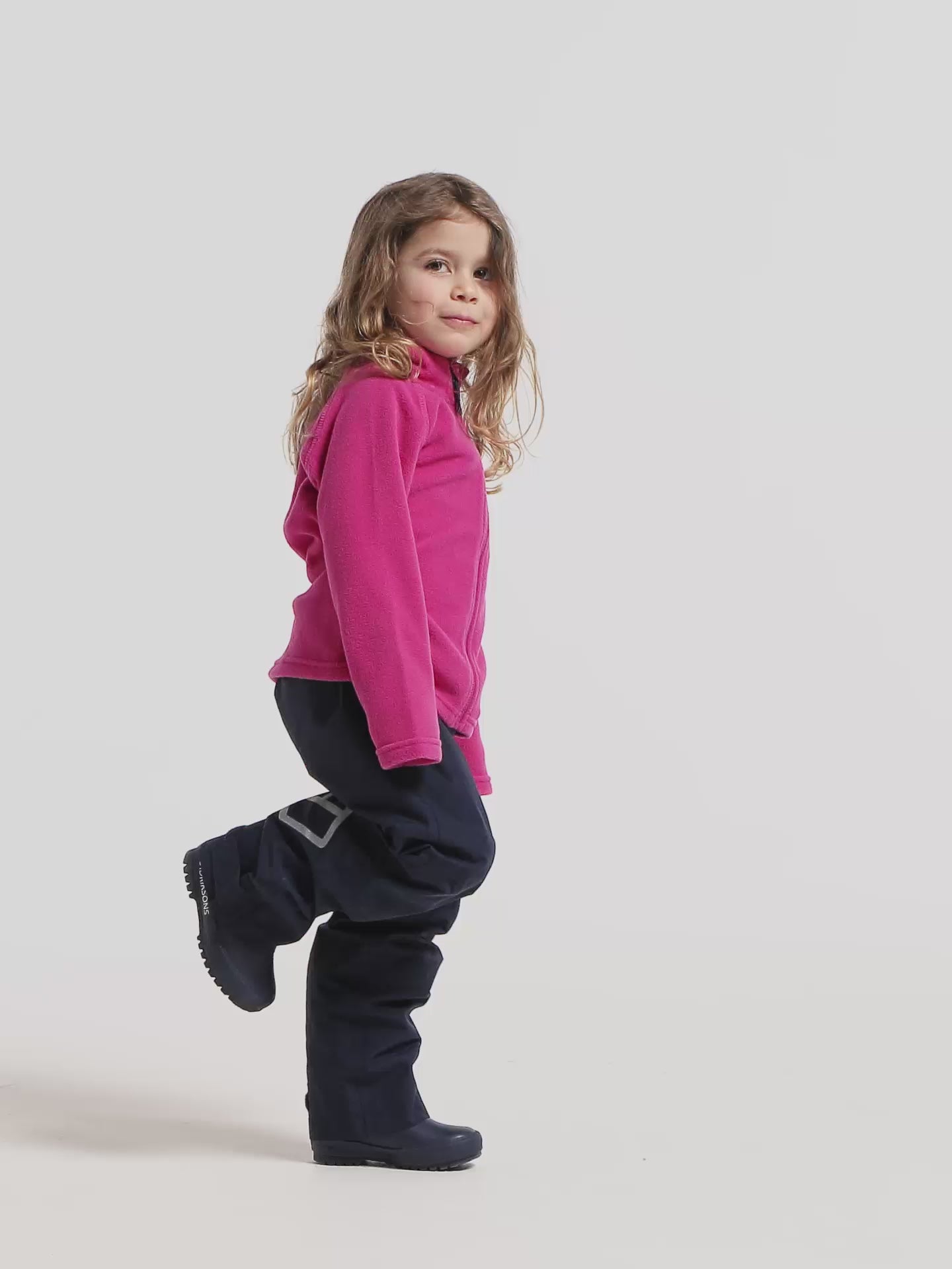 Kids Monte Mid Layer Fleece Jacket – Full Zip | Didriksons