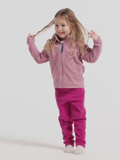 Kids Monte Mid Layer Fleece Jacket – Full Zip | Didriksons